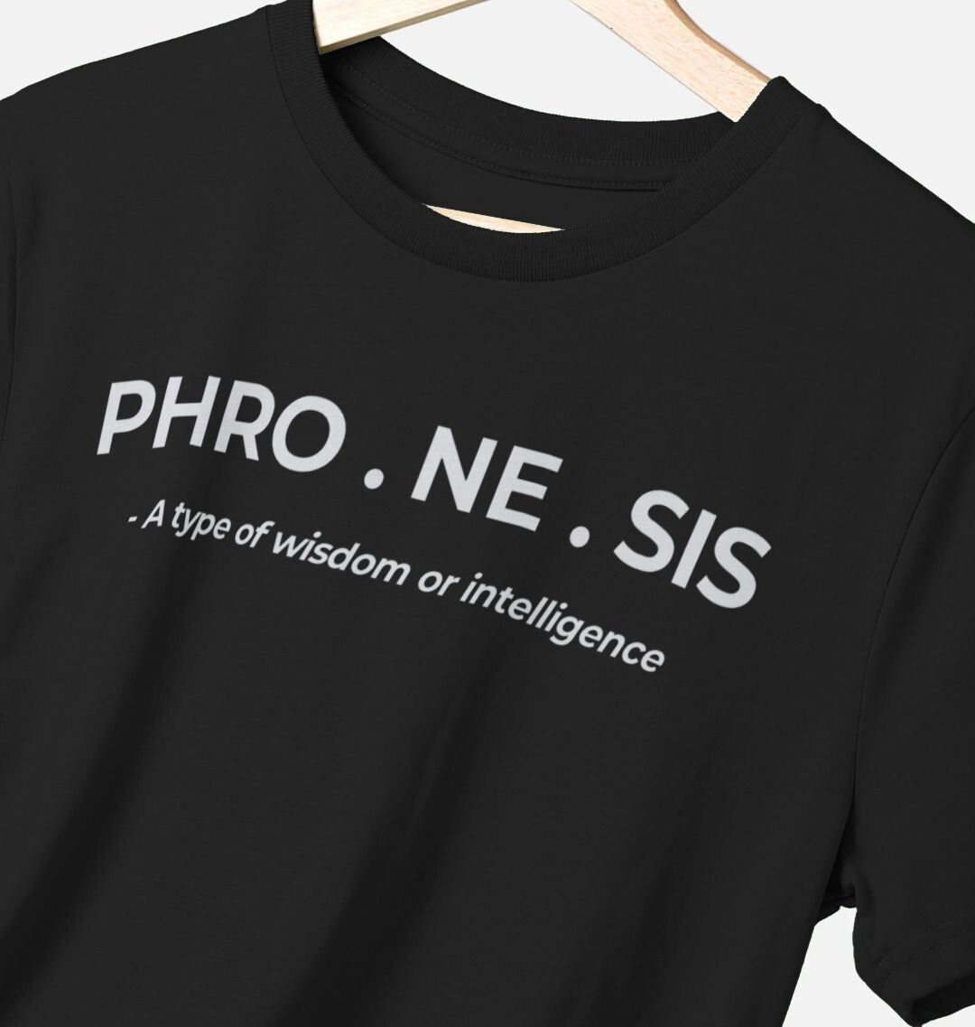 Phronesis Original Wisdom Men's Black T-shirt